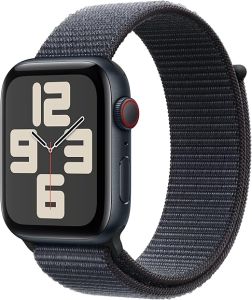 Apple Watch SE GPS + Cellular 44mm Midnight Aluminium Case with Ink Sport Loop (MXGN3QA/A)