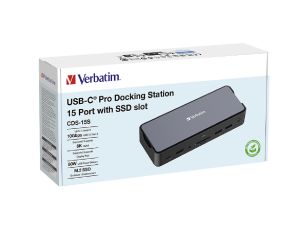 USB-CPro DockingStation 15Port w SSDslot (verbatim)