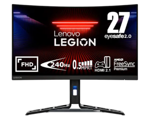 Lenovo Legion R27fc-30 27-inch FHD Curved Pro Gaming Monitor Black (67B6GAC1UK)